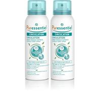 Puressentiel Circulation Spray with 17 Essential Oils, 100 ml - Cooling spray for Heavy legs relief in just 15 minutes - Ideal for swollen ankles, swollen feet - Suitable from 7 years- (Lot de 2)