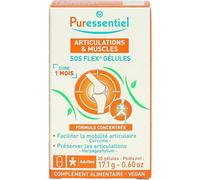 Puressentiel - Articulations & Muscles - SOS Flex Gélules - Faciliter la mobilité articulaire et préserver les articulations - 1 mois 30 gélules