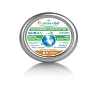 PURESSENTIEL - Gommes Respiratoires Adoucissantes à la Menthe, Fraîcheur Sans Sucres (Boîte) - lot de 3 - Vendu par Lot
