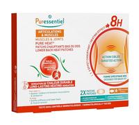 Puressentiel - Pure Heat - Articulations & Muscles - Patchs chauffants bas du dos aux 14 Huiles Essentielles - Effet Chauffant Naturel - Aide à soulager douleurs musculaires et lombaires - 2 patchs