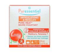Puressentiel - Articulations et Muscles - Baume Chauffant Pure Heat aux huiles essentielles - Apaise les tensions et raideurs musculaires - 20 ml