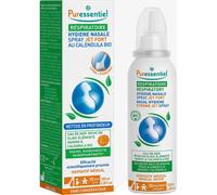 Puressentiel - Spray Hygiène Nasale Jet fort - Nettoyage du Nez en profondeur - Spray Nasal Isotonique 100 pourcent Naturel - Eau de mer & Calendula Bio - Dispositif medical - 100 ml