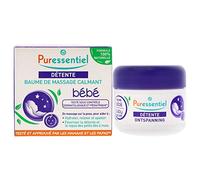 Puressentiel - Sommeil Détente - Baume de Massage Calmant Bébé - Aux 3 huiles essentielles - Formule 100 pourcent d'origine naturelle - Pour relaxer, apaiser et hydrater bébé - 30 ml