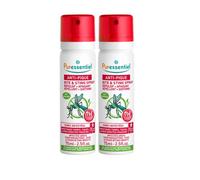 Puressentiel Spray répulsif et apaisant anti-moustiques – Actif 100% d'origine naturel – 2x75 ml