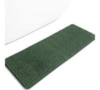 PureSwan Hunter Tapis de salle de bain absorbant et lavable, antidérapant, épais et doux, pour sol de salle de bain, douche, évier - Vert - 119,2 x 43,2 cm