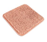 PureSwan Petit tapis de salle de bain 30,5 x 30,5 cm, lavable et absorbant, antidérapant, en chenille épaisse et douce, pour salle de bain, douche, lavabo (rose poudré)