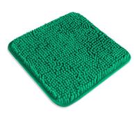 PureSwan Petit tapis de salle de bain 30,5 x 30,5 cm, lavable et absorbant, antidérapant en chenille épaisse et douce, pour salle de bain, douche, casier (émeraude)