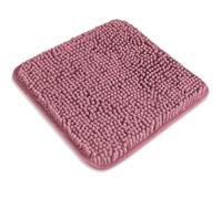 PureSwan Petit tapis de salle de bain en chenille épaisse et douce, lavable et absorbant, antidérapant, pour salle de bain, douche, lavabo (rose poudré)