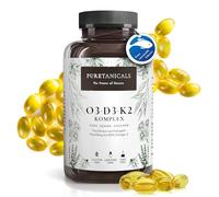 PURETANICALS Oméga 3 + Vitamine D3 + K2 MK7 All-Trans - Premium Essentiels O3-D3-K2 Complexe à Haut Dosage - Huile de Poisson aux Acides Gras EPA & DHA, Vit D3 K2 | Omega3 Gouttes | 240 Gélules