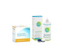 PureVision 2 pour Astigmatism (6 lentilles) + Solunate Multi-Purpose 400 ml avec étui
