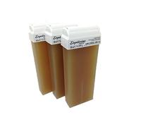 Purewax | 3 Cartouches de cire à épiler Jaune Miel | roll on standard 100ml | épilation avec bande | Jambes | Aisselles | bras | corps |Professionnel