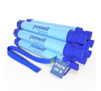 Purewell Filtre à eau pour l'extérieur Paille de filtration d'eau personnelle Equipement de survie d'urgence Purificateur d'eau pour le camping, la randonnée, l'escalade et le sac à dos