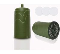 Purewell Filtre à eau remplaçable pour purificateur d'eau filtrée portable - Pompe de filtre à eau d'urgence avec filtre intégré à 4 étapes pour le camping, la randonnée et les randonnées