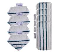 PURexpert Lot de 8 chiffons en microfibre durables et lavables FSMP20-XJ et FSMP30-XJ pour balai vapeur Black+Decker et nettoyeur vapeur Steambuster