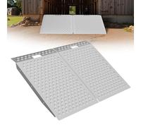 PURFINO Rampe de Remise 91 cm x 61 cm pour Tondeuse Autoportée et Matériel de Jardin - Capacité 680 kg Plaque Perforée Antidérapante pour ATV, Motos, Garages et Granges (2 pièce)