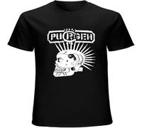 Purgen Destroy for Creation Punk Rock Unisex T-Shirt Printed Tee Graphic Top Men Shirt Black S