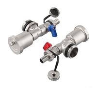 Purgeur automatique G1 DN25 Distributeur en laiton pour systèmes de chauffage avec performance améliorée (rouge + bleu)