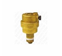 Caleffi Purgeur rapide automatique « Robocal-S » type 5025, Laiton, Vanne à boisseau, Purgeur rapide, Jaune