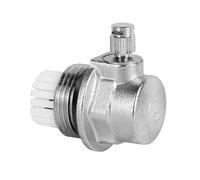 Purgeur Automatique Rapide 1" Avec Robinet D’Arrêt - Purgeur De Chauffage Automatique En Laiton Pour Installation De Radiateur - Étanchéité Fiable, Max 10 Bar Et 110°C