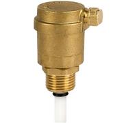 Purgeur Automatique Rapide Modèle Bas 1/2" - Purgeur De Chauffage Automatique En Laiton - Installation Facile Dans Les Circuits De Radiateur, Haute Résistance Et Étanchéité Durable