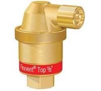 Purgeur d’air automatique FLAMCO Flexvent 28515 laiton 1/2" pour circuits de chauffage et de réfrigération Finition or/jaune métallisée