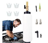 Purgeur de frein à vide, kit de purge de liquide de frein | Purgeur manuel de liquide de frein à vide 1 L,Outils de purge du système de freinage, machine de rinçage des freins, purgeur de frein pneuma