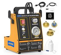 Purgeur de Frein Automatique 220V Purgeur de Frein Voiture Electrique 0.6~3 Bar Echangeur d'huile de Frein d’Automobile avec 3 Adaptateurs Appareil Purge Frein pour Benz, BMW, Skoda, Vw