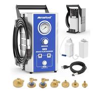 Purgeur de frein voiture 220V Appareil électrique purgeur frein Appareil de changement de liquide de frein avec 7 adaptateurs, Purgeur de frein 0,7-3,0 bar pour Volkswagen Audi Škoda Benz BMW