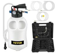 Purgeur de Frein Voiture -VEVOR- 10L Purgeur de Liquide de Frein Voiture Kit-Remplacement Huile Résistant à la Corrosion Manomètre