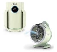 Purificateur d’air Compact Pro Shark et Ventilateur brumisateur Shark FlexBreeze HydroGo - Vert