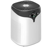 Purificateur d’air, purification à 360°, purificateur d’air intelligent pour la maison, réduit les odeurs, la fumée et les PM2,5, design compact, 17 x 17 x 22,26 cm