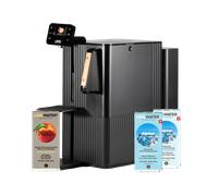 Purificateur d’Eau Osmose Inversée avec Minéraux Naturels et Arôme Pêche - TheWell 2 - Noir mat, poignée bois