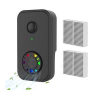 Purificateur d'air à ions négatifs, ioniseur de purificateurs d'air, avec filtre réducteur d'odeurs silencieux pour garage, chambre, bureau, voiture, cuisine, animaux de compagnie