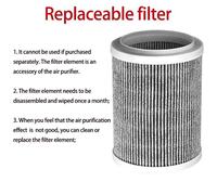 Purificateur D'air À Ions Négatifs Pour Bébé,Éliminateur D'odeurs,Comparateur De Fumée,Dissolvant De Gaz Pour Voiture,Chambre,Cuisine Avec Filtre Hepa De Subdivision,202 - Type 1 Filter Element-Usb