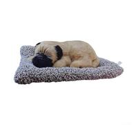 Purificateur d'air au charbon de bois en forme d'animal pour voiture et petits espaces, paquets de charbon actif avec tapis en peluche antidérapant pour tableau de bord et étagère (Shar Pei)