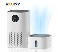 Purificateur d'Air avec Humidificateur Chloreur pour Allergies Domestiques et Poils d'Animaux, struction eurs dans la Chambre, Filtre H13 True HEPA, 2 en 1 AP-T1