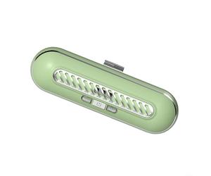 Purificateur d'air compact rechargeable pour intérieur de réfrigérateur qui utilise une émission d'ions négatifs vers les molécules (vert)