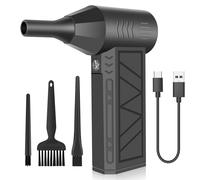 Purificateur d'air comprimé pour PC, souffleur d'air électrique pour nettoyage de PC, aspirateur à air comprimé pour PC, aspirateur à air comprimé sans fil à 3 vitesses 100 000 tr/min pour ordinateur