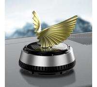Purificateur d'air de voiture au design unique pour aigle diffuseur compact avec fonctionnalité avancée du panneau solaire (doré)