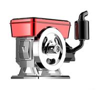 Purificateur d'air de voiture avec diffuseur rotatif à énergie solaire style moteur pour la circulation et la réduction de l'air frais (gardénia)