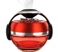 Purificateur d'air de voiture rotatif solaire, diffuseur de voiture solaire - Diffuseur de thérapie par énergie - Décoration de tableau de bord de 50 ml, accessoires intérieurs automobiles