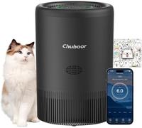 Purificateur d'air domestique jusqu'à 1200 Ft², contrôle par application, surveillance des PM 2.5, 3 minuteries, 4 vitesses, mode veille, purificateur d'air HEPA H13