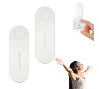 Purificateur d'air ionique Claru enfichable, Purificateur d'air Clairu, Mini purificateur d'air portable enfichable, Sans filtre, Pure et rafraîchit instantanément l'air de la maison (2, Blanc)