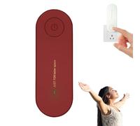 Purificateur d'air ionique Claru enfichable, Purificateur d'air Clairu, Mini purificateur d'air portable enfichable, Sans filtre, Pure et rafraîchit instantanément l'air de la maison (1, Rouge)
