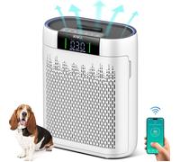 Purificateur d'air KNKA AP2000 - CADR 200 m³/h - Filtration en 4 niveaux à 99,97% - Pour 75 m² - Élimination des odeurs - Parfum