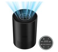 Purificateur d'Air Maison Filtre H13 HEPA Charbon Actif avec Capteur PM2.5 Mode Automatique Silencieux 185 m³/h CADR 360° Noir