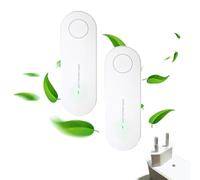 Purificateur d'Air Operating Quietly, Élimine les Odeurs et les Particules, pour Cuisine Chambre Salon Garage Salle de Bain pour Animaux (White-2PC, One Size)