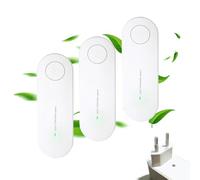 Purificateur d'Air Operating Quietly, Élimine les Odeurs et les Particules, pour Cuisine Chambre Salon Garage Salle de Bain pour Animaux (White-3PC, One Size)