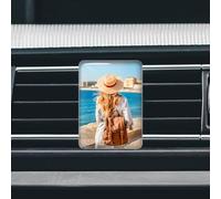 Purificateur d'air personnalisé en cristal pour voiture - Clip d'aromathérapie personnalisé avec votre photo - Clips de cristal parfumés pour la décoration de l'intérieur de la voiture.