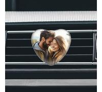 Purificateur d'air personnalisé en cristal pour voiture - Clip d'aromathérapie personnalisé avec votre photo - Clips de cristal parfumés pour la décoration de l'intérieur de la voiture.